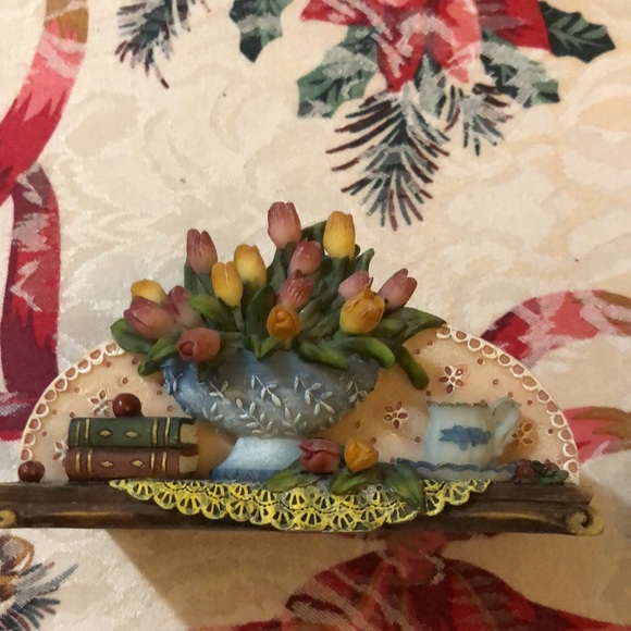 Stone Cork Backed Coasters - Tulip Motif - Picture 3 of 9